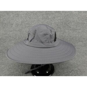 Feinskey Sun Hat Unisex One Size Gray Good Wide Brim Mesh Vent Hiking Fishing